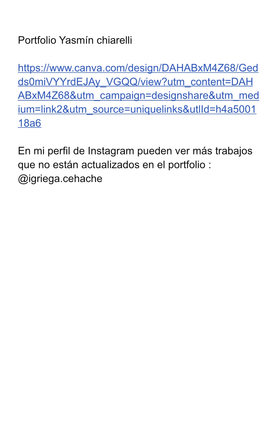 Portfolio profesional