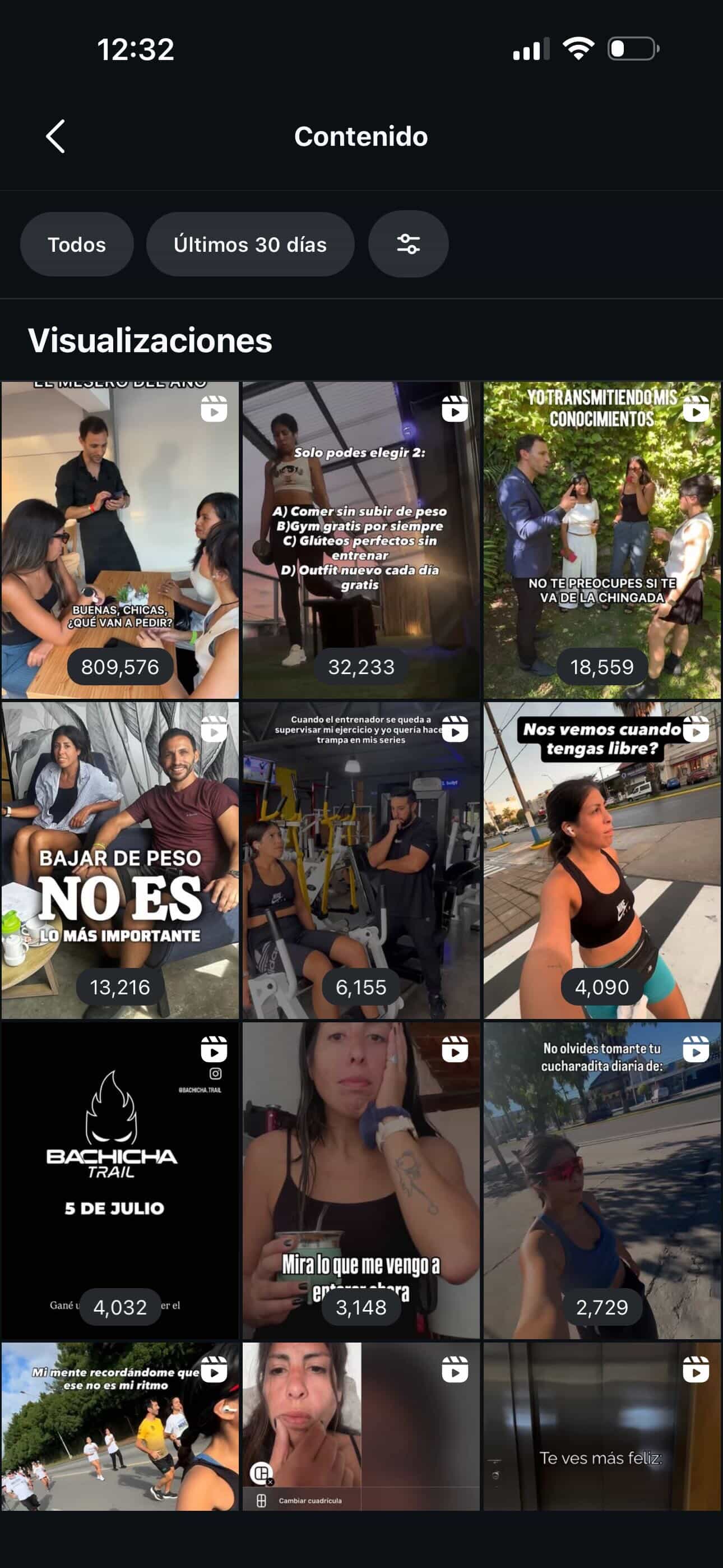 Contenido reels