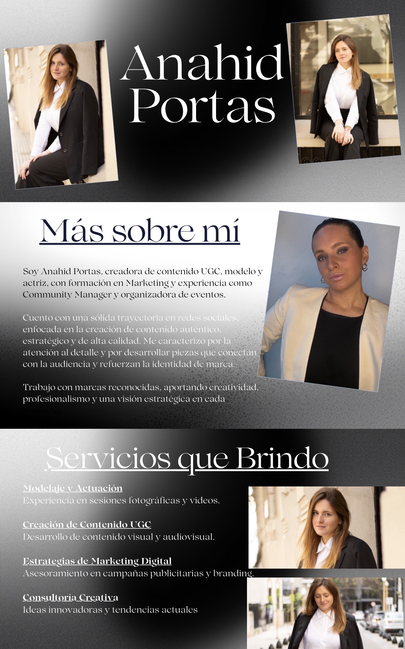 Creadora de contenido / actriz / influencer